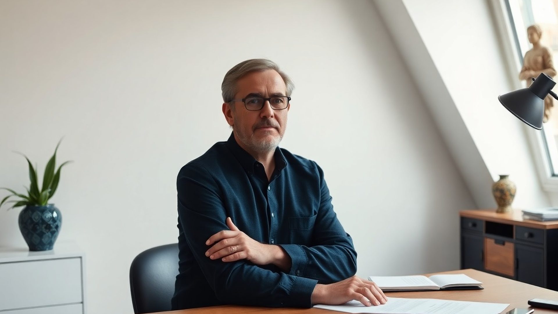 Poradce Studio Kučera u pracovního stolu v liberecké kanceláři